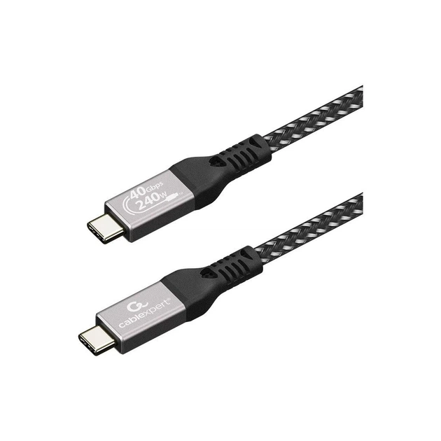 Дата кабель USB-C to USB-C 0.5m USB4 240W 8K60Hz 40Gbps Cablexpert (CCBP-USB4-CMCM240-0.5M) - изображение 2