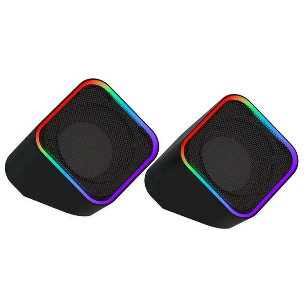 Акустична система ColorWay Cubix 2.0 RGB USB Black (CW-SPU05BK) - изображение 2