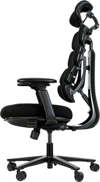 Кресло компьютерное офисное эргономичное OfficePro FlexCore ОС120B Black - Фото 5 Кресло компьютерное офисное эргономичное OfficePro FlexCore ОС120B Black - изображение 5