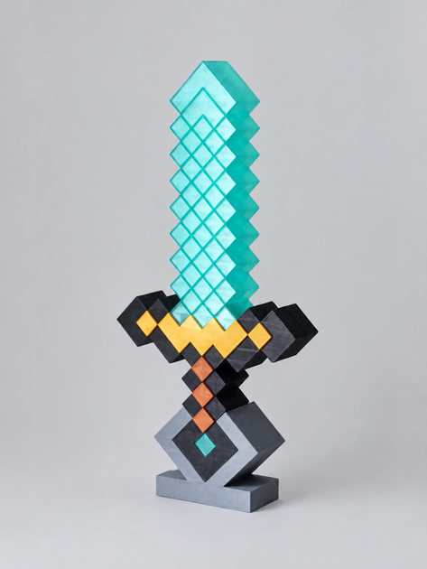 Нічник Minecraft Меч з LED-підсвіткою USB декоративний світильник для геймера - изображение 4