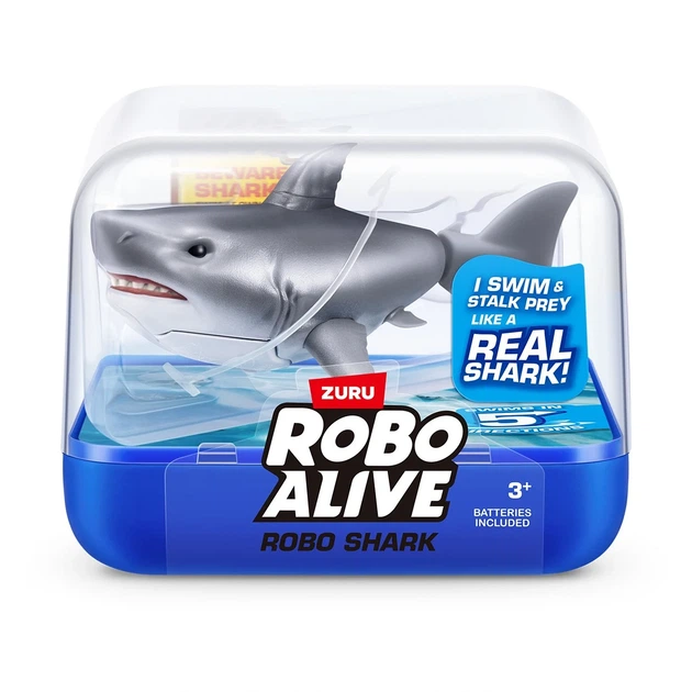 Интерактивная игрушка для ванны Robo Alive Робоакула серая на батарейках - Фото 1 Интерактивная игрушка для ванны Robo Alive Робоакула серая на батарейках - изображение 1