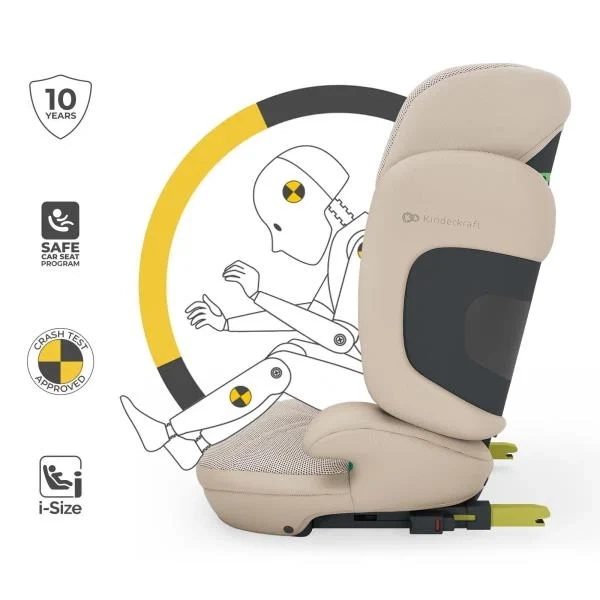 Автокресло Kinderkraft Xpand 2 PRO i-Size складное бежевое - изображение 12