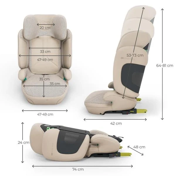 Автокресло Kinderkraft Xpand 2 PRO i-Size складное бежевое - изображение 13