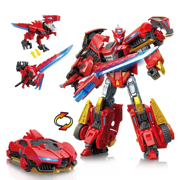 Игровой набор Dinoster Блейз Болт робот-трансформер 4 в 1 с аксессуарами - Фото 2 Игровой набор Dinoster Блейз Болт робот-трансформер 4 в 1 с аксессуарами - изображение 2