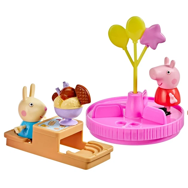 Игровой набор Peppa Pig Карусель и лакомства, 2 фигурки и 4 аксессуара - Фото 2 Игровой набор Peppa Pig Карусель и лакомства, 2 фигурки и 4 аксессуара - изображение 2