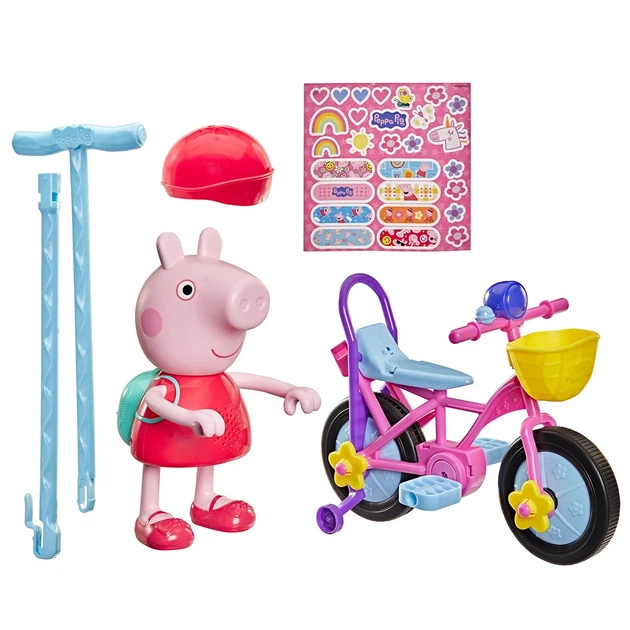 Интерактивный набор Peppa Pig Пеппа на велосипеде с фигуркой, шлемом и ручкой-толкателем - Фото 2 Интерактивный набор Peppa Pig Пеппа на велосипеде с фигуркой, шлемом и ручкой-толкателем - изображение 2