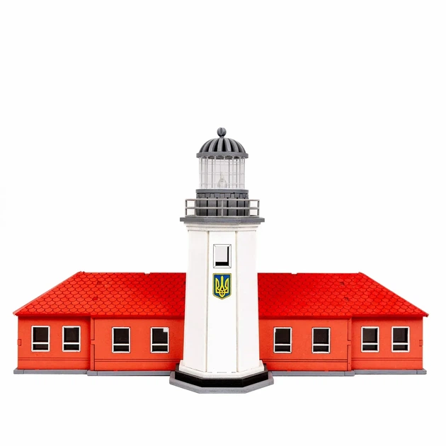 Збірна дерев'яна модель Lighthouse Маяк на острові Зміїний з прибудовою Україна - зображення 6