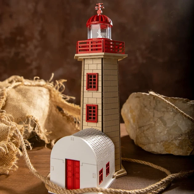 Збірна дерев'яна модель Lighthouse Маяк Фелгейраш Порту Португалія - зображення 9