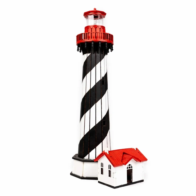 Збірна дерев'яна модель Lighthouse Маяк Сент Огастін Флорида США - зображення 5