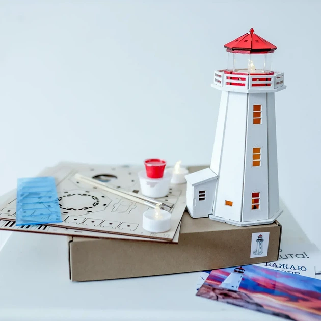 Збірна дерев'яна модель Lighthouse Маяк Пеггіс Ков Канада - Фото 10 Збірна дерев'яна модель Lighthouse Маяк Пеггіс Ков Канада - зображення 10