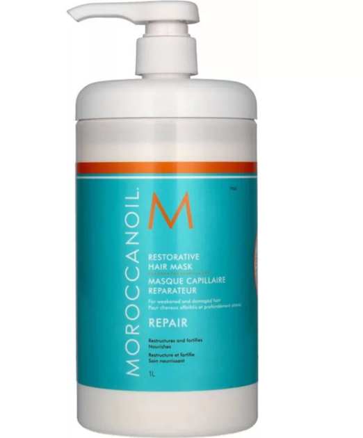Маска восстанавливающая Moroccanoil Restorative Hair Mask 1 л - Фото 1 Маска восстанавливающая Moroccanoil Restorative Hair Mask 1 л - изображение 1