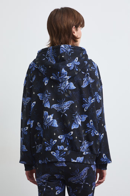Кофта зипка женская relaxed fit принтованая черная Medicine M - Фото 2 Кофта зипка женская relaxed fit принтованая черная Medicine M - изображение 2