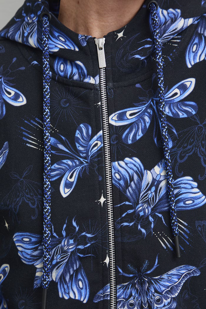 Кофта зипка женская relaxed fit принтованая черная Medicine M - Фото 5 Кофта зипка женская relaxed fit принтованая черная Medicine M - изображение 5