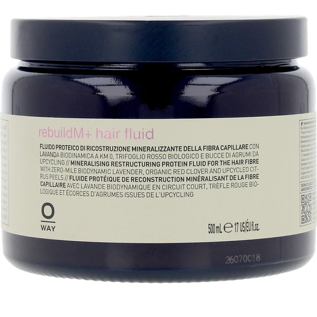 Флюид протеиновый, минерализующий для реконструкции волос OWAY Rolland RebuildM+ Hair Fluid 500 мл - Фото 1 Флюид протеиновый, минерализующий для реконструкции волос OWAY Rolland RebuildM+ Hair Fluid 500 мл - изображение 1