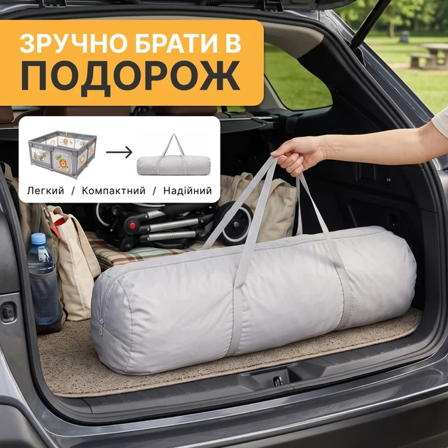 Манеж дитячий ProDobro Король лісу 120х180 см (LB-1126) - зображення 6