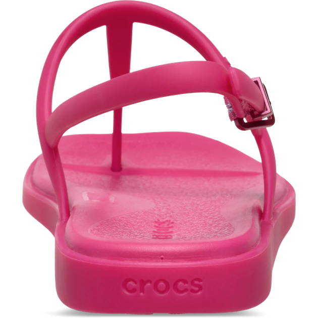 Жіночі сандалі Маямі Crocs Miami Thong Flip Dragonfruit (36-37, малиновий) - зображення 6
