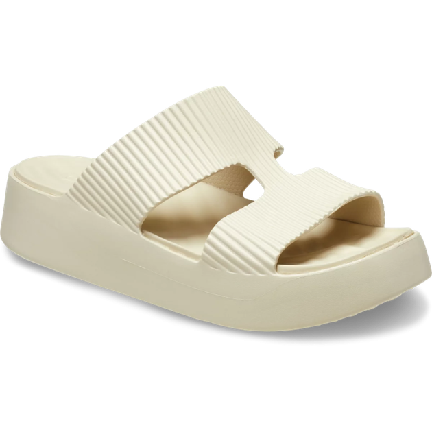 Жіночі крокси сандалі Crocs Getaway Groove Platform H-strap Sandstone (39-40, бежевий) - зображення 5