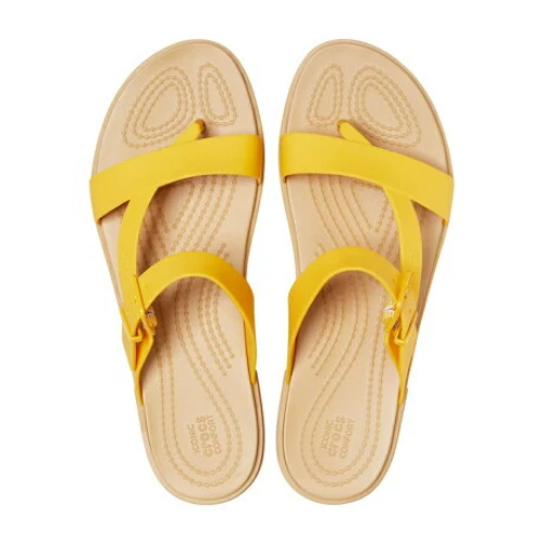 Жіночі крокси сандалі Crocs Tulum Toe Post Sandal Yellow (37-38, жовтий) - Фото 4 Жіночі крокси сандалі Crocs Tulum Toe Post Sandal Yellow (37-38, жовтий) - изображение 4