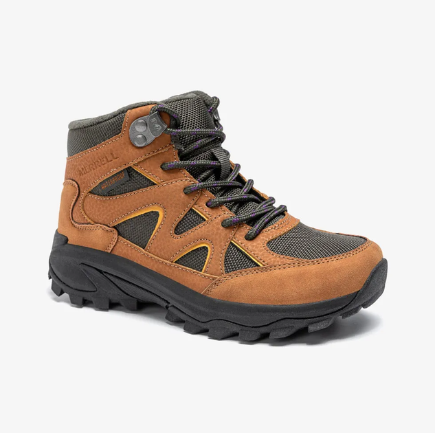 Дитячі Черевики Merrell Moab Peak Waterproof Boot Tan/Olive 36-5-24.5см - Фото 3 Дитячі Черевики Merrell Moab Peak Waterproof Boot Tan/Olive 36-5-24.5см - изображение 3