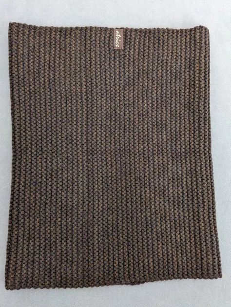 Жіночий теплий в'язаний снуд баф Classic Knit INNOE 950642-1 Шоколадний - изображение 5