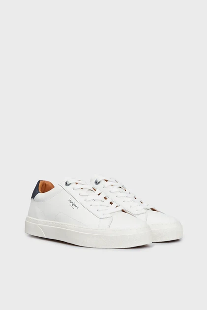 Чоловічі білі шкіряні снікерcи YOGI ORIGINAL 23 Pepe Jeans 44 PMS30930 - изображение 3