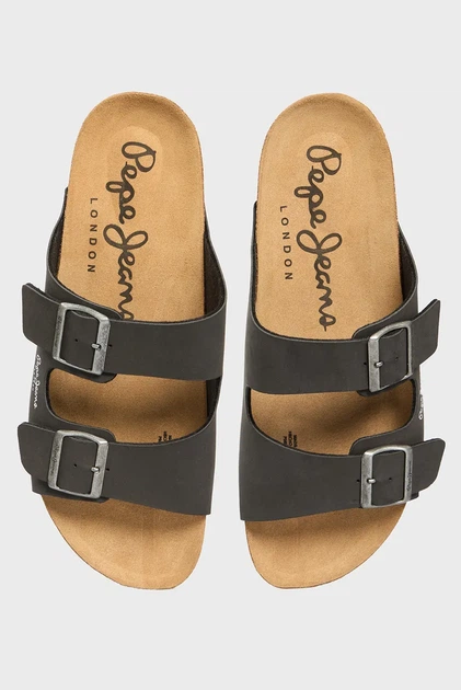 Чоловічі чорні слайдери DOUBLE VELOUR Pepe Jeans 42 PMS80003 - Фото 4 Чоловічі чорні слайдери DOUBLE VELOUR Pepe Jeans 42 PMS80003 - изображение 4