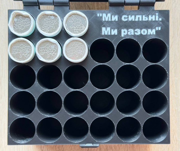 Бокс для монет Області України Ми сильні Ми разом Під роли по 40 монет (Пустий) - Фото 2 Бокс для монет Області України Ми сильні Ми разом Під роли по 40 монет (Пустий) - зображення 2