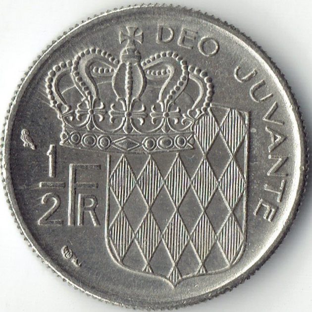 Монако 1/2 франка 1965 рік Монети світу - Фото 1 Монако 1/2 франка 1965 рік Монети світу - изображение 1