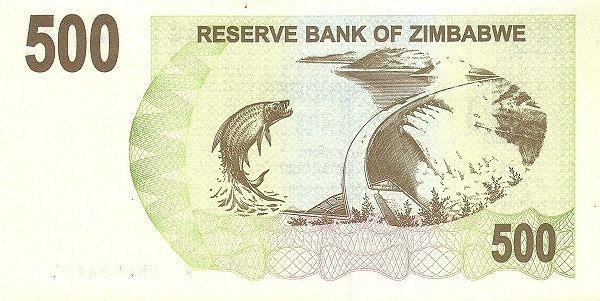 Зімбабве 500 Доларів 2006 (2007) рік UNC Банкноти Африки P-43 - Фото 2 Зімбабве 500 Доларів 2006 (2007) рік UNC Банкноти Африки P-43 - изображение 2