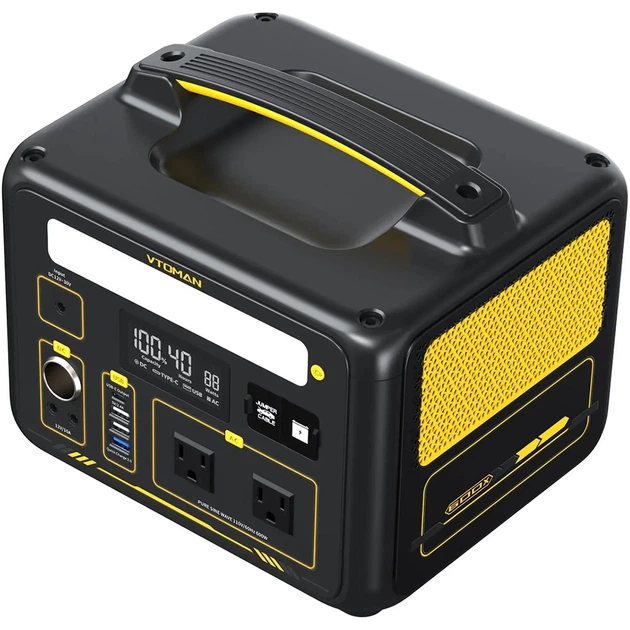 Зарядна станція Vtoman Jump 600X PB-20 600W 299Wh (Jump 600X) - Фото 3 Зарядна станція Vtoman Jump 600X PB-20 600W 299Wh (Jump 600X) - зображення 3