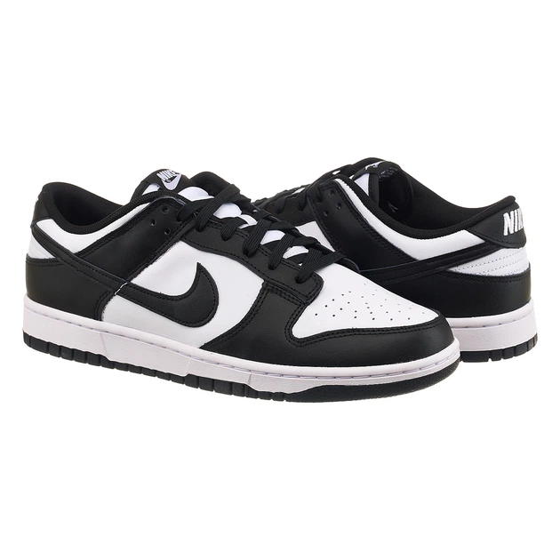 Кроссовки унисекс Nike Dunk Low Retro 38.5 Черно-белый DD1391-100 - изображение 6