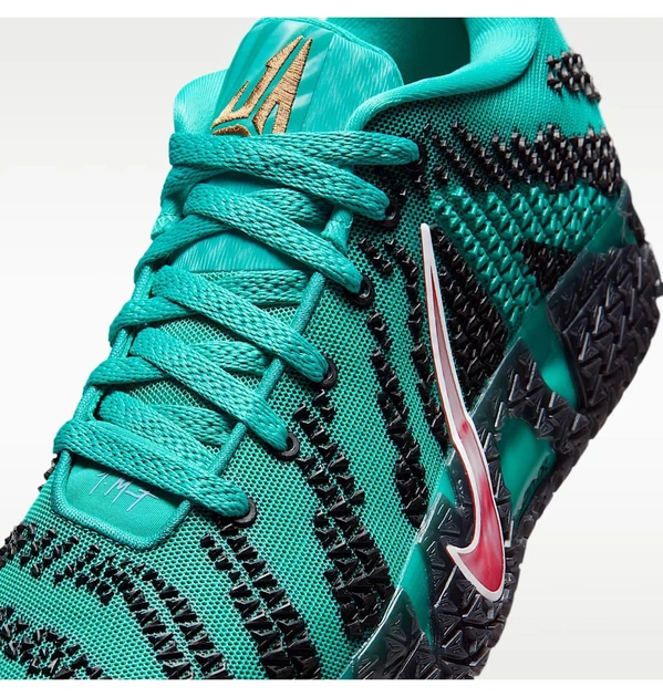 Кроссовки унисекс Nike Ja 3 Scratch 3.0 Basketball Shoes Black/Green 47 HF2793-300 - изображение 9