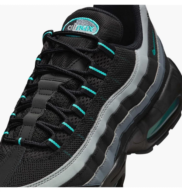 Кросівки чоловічі Nike Air Max 95 Black/Grey 42.5 Чорний HV6062-001 - Фото 9 Кросівки чоловічі Nike Air Max 95 Black/Grey 42.5 Чорний HV6062-001 - зображення 9