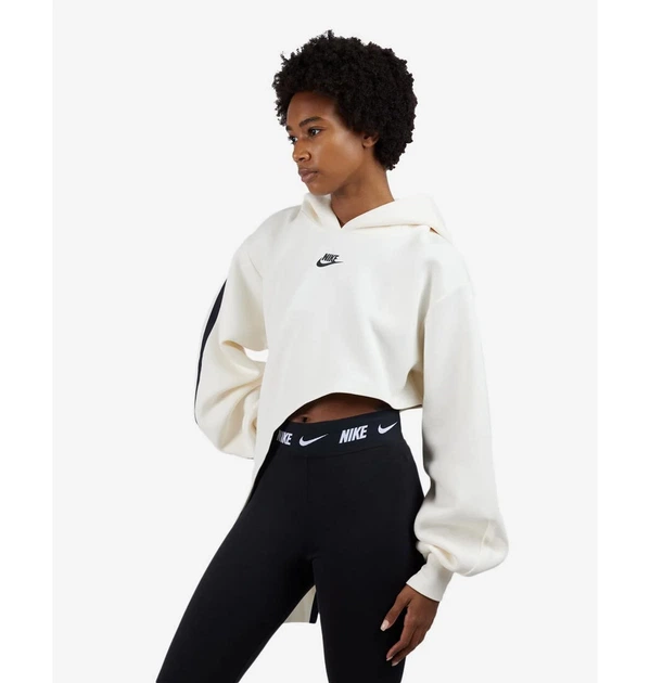 Худи женское Nike Nsw Tech Fleece Asymmetrical Fleece Hoodie FN7123-110 L Бежевое - изображение 3