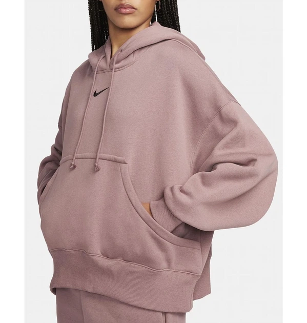 Худи женское Nike Sportswear Phoenix Fleece Over-Oversized Pullover Hoodie DQ5858-208 XS Бордовое - Фото 6 Худи женское Nike Sportswear Phoenix Fleece Over-Oversized Pullover Hoodie DQ5858-208 XS Бордовое - изображение 6