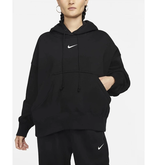 Худи женское Nike Sportswear Phoenix Fleece Over-Oversized Pullover Hoodie DQ5858-010 XXS Черное - Фото 6 Худи женское Nike Sportswear Phoenix Fleece Over-Oversized Pullover Hoodie DQ5858-010 XXS Черное - изображение 6