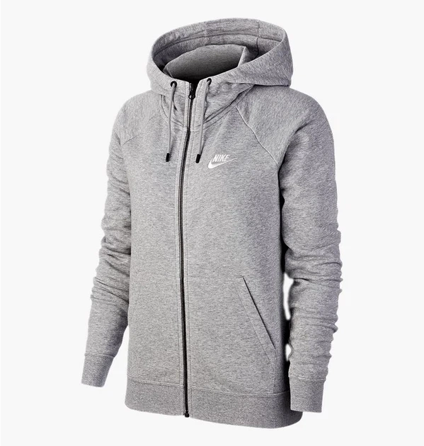 Толстовка жіноча Nike W Nsw Essntl Flc Fz Hoodie S Сіра BV4122-063 - Фото 1 Толстовка жіноча Nike W Nsw Essntl Flc Fz Hoodie S Сіра BV4122-063 - зображення 1