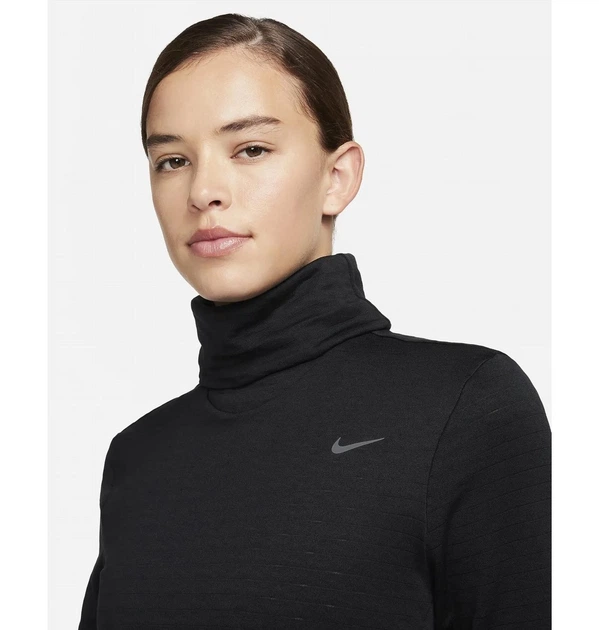 Спортивна кофта жіноча Nike Therma-Fit Swift Element Turtleneck Running Top Black XS Чорна FB5306-010 - зображення 5