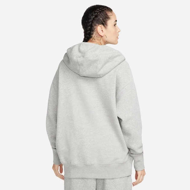Толстовка женская Nike W Nsw Style Flc Fz Hoodie Os M Серая DQ5758-063 - Фото 6 Толстовка женская Nike W Nsw Style Flc Fz Hoodie Os M Серая DQ5758-063 - изображение 6