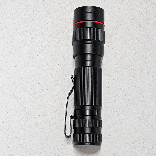 Фонарик ручной B-PLUS-WJ аккумуляторный карманный 300 лм, XPE LED, Zoom, до 100 м, 3 режима - Фото 8 Фонарик ручной B-PLUS-WJ аккумуляторный карманный 300 лм, XPE LED, Zoom, до 100 м, 3 режима - изображение 8