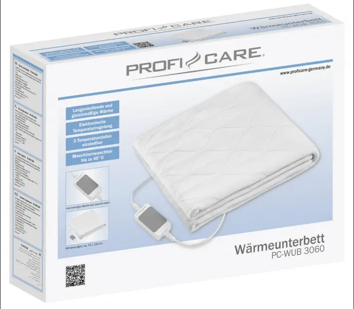 Електричне простирадло (ковдра) PROFICARE PC-WUB 3060 - изображение 4