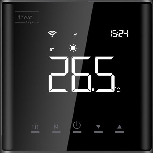 Автоматика водяної підлоги з Wi-Fi на 8 зон 4HEAT | Дротовий комутатор HR-03C + Регулятор АЕ-669B WF (8 шт.) - зображення 3