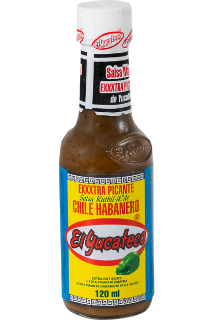 Сальса хабанеро Kutbil-Ik Extra Hot EL YUCATECO 120 мл - Фото 1 Сальса хабанеро Kutbil-Ik Extra Hot EL YUCATECO 120 мл - зображення 1