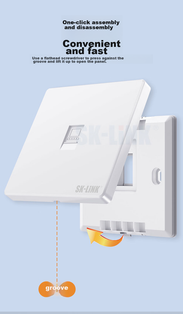 Патч-панель SK-LINK настінна 10 портів Cat 6 UTP у зборі - Фото 6 Патч-панель SK-LINK настінна 10 портів Cat 6 UTP у зборі - зображення 6