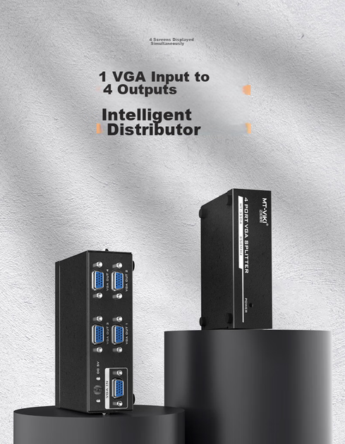 Разветвитель VGA MT-Viki MT-3504 4-портовый - изображение 2