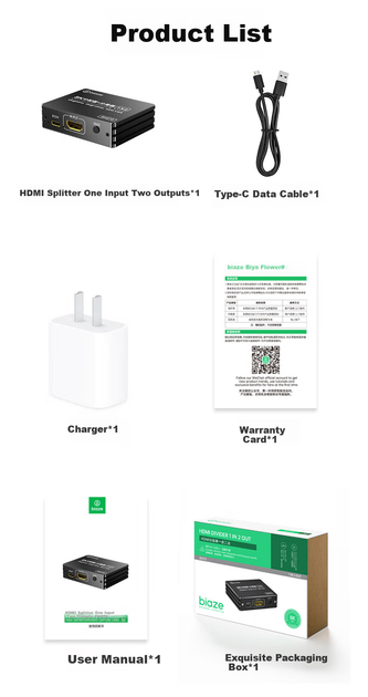 Разветвитель видеосигнала Biaze HDMI 2.1 8K 60 Гц - изображение 11