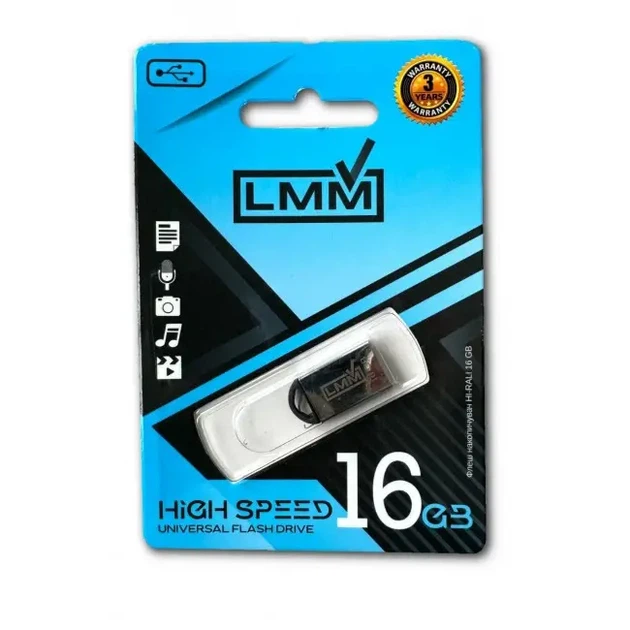 Флешка USB 16GB LMM Mini Fit металлический корпус usb 2.0 влагозащищенный - изображение 3