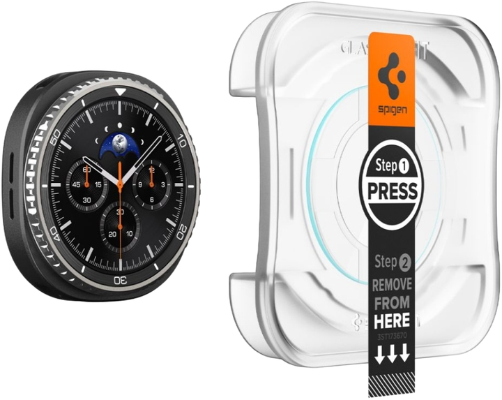 Szkło hartowane Spigen Glas.TR EZ FIT do Samsung Galaxy Watch 8 Classic 46mm (8800283310078) - obraz 3