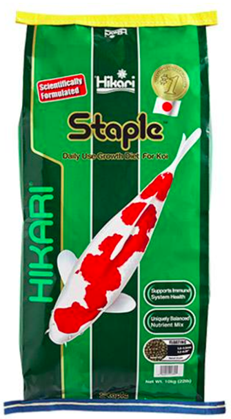 Корм для карпов кои Hikari Staple Medium 10 кг (Основное питание, для роста) - Фото 1 Корм для карпов кои Hikari Staple Medium 10 кг (Основное питание, для роста) - изображение 1