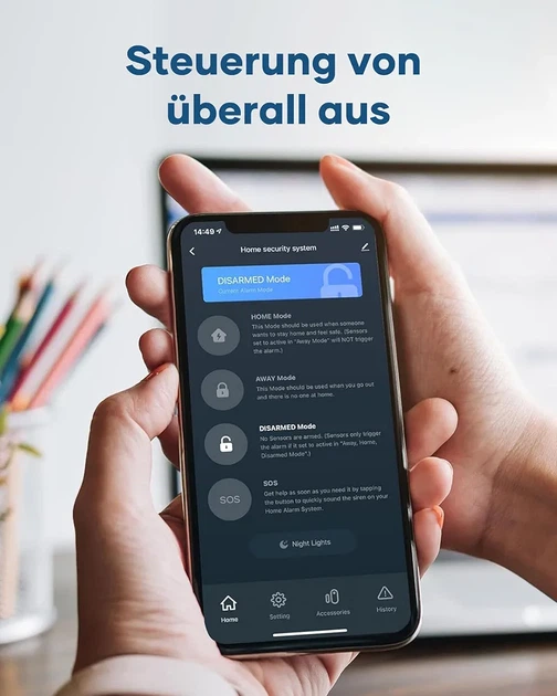 Сигнализация AGSHOME 15 в 1 WiFi 120 дБ, датчики дверей и окон, движения, Smart Life, Alexa, Google Assistant - Фото 8 Сигнализация AGSHOME 15 в 1 WiFi 120 дБ, датчики дверей и окон, движения, Smart Life, Alexa, Google Assistant - изображение 8